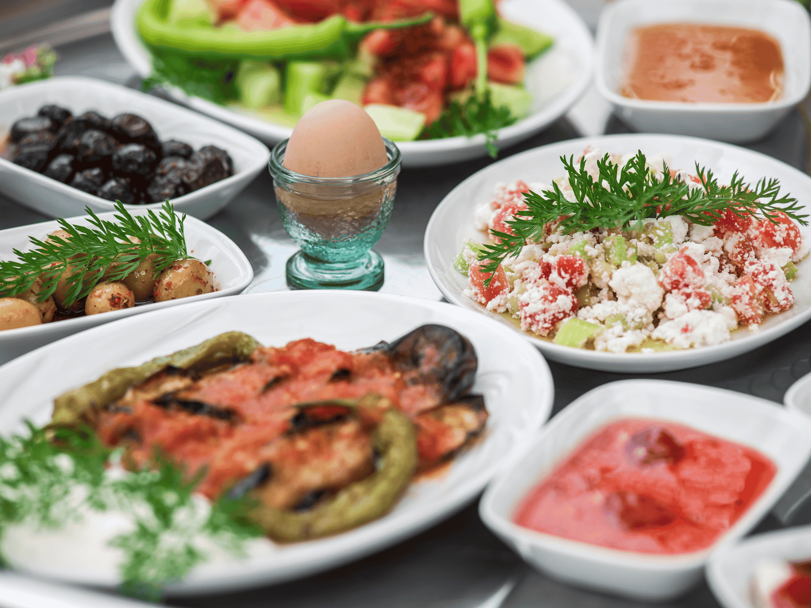 Breakfast tray catering for morning meetings