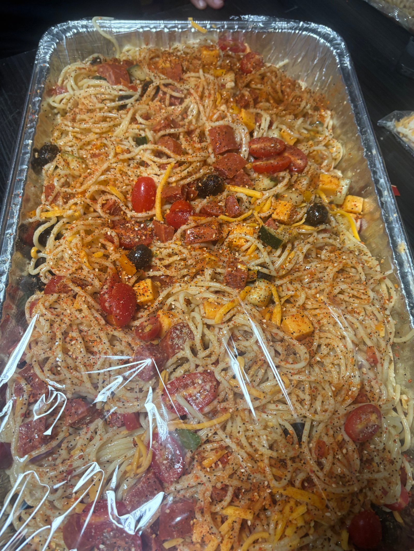 Fresh plated meal prepared by Audrey's Kitchen